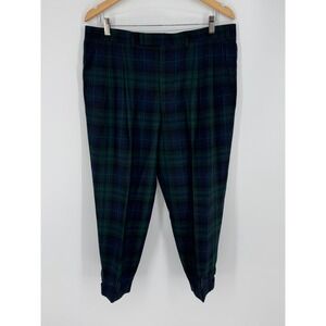 Oscar Jacobson Tartan Plaid Golf Pants Made in Sweden Size 38x32 L7 **Read*